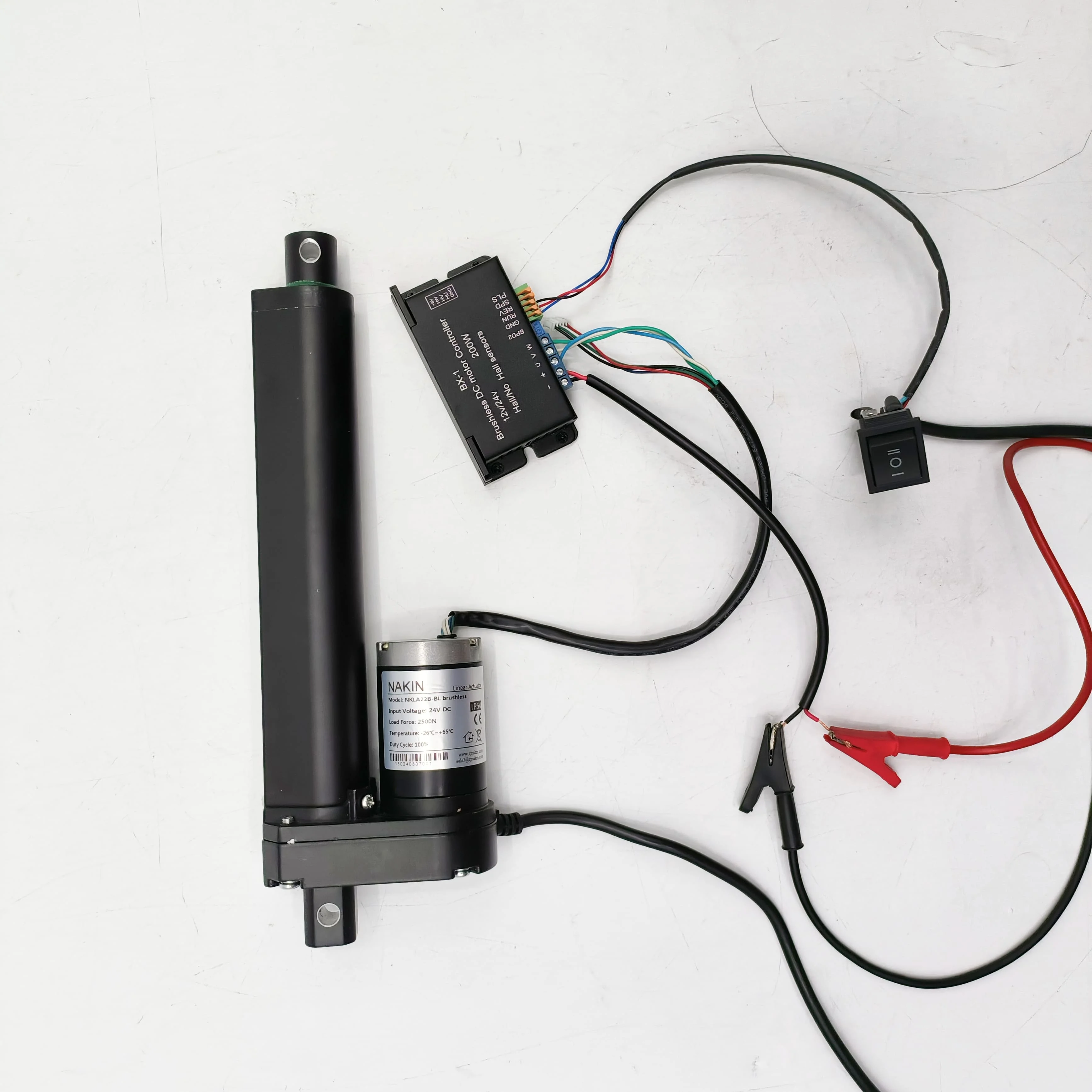 24v Continuous Use BLDC Brushless DC Motor Linear Actuators 220lbs 1500N Capacity for TV Table Sofa Lifting Permanent Magnet