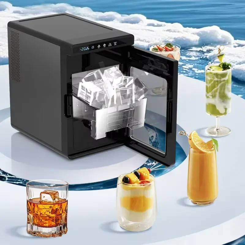 10Kgs/24H Commercial and Home 220V Electric Ice Cube Maker Portable Ice Making Machine Countertop