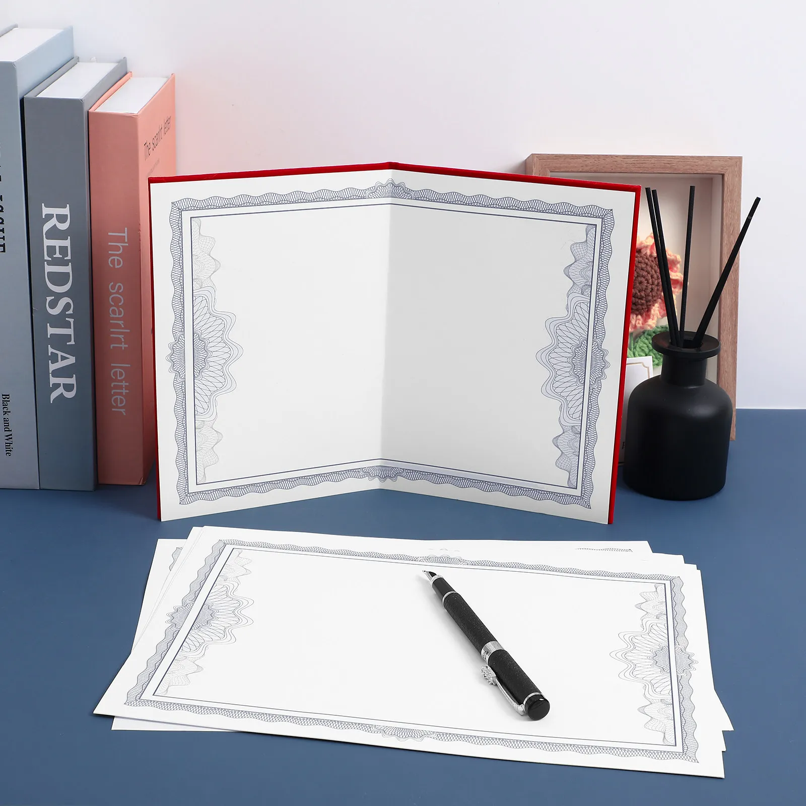 

10Pcs Printable Writable Certificate Paper Blank A4 Paper for School Awards Diplomas School Supply Certificate Sheets
