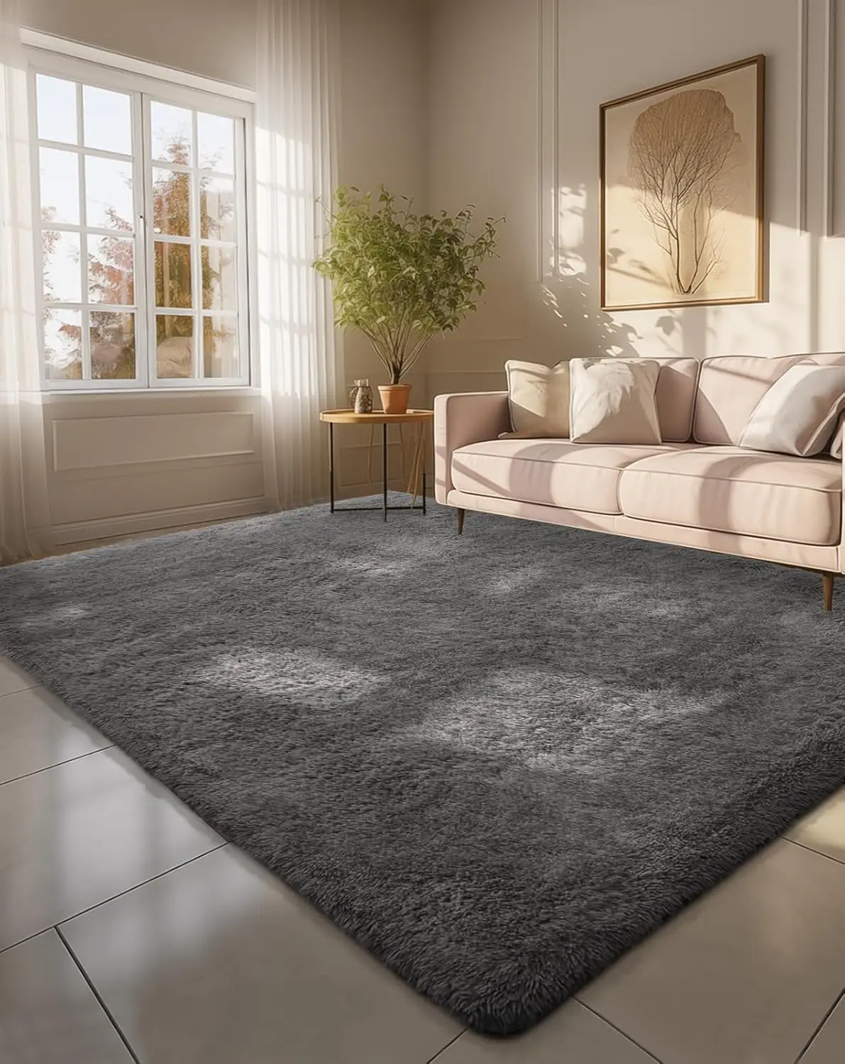 

VIKAMA Area Rugs for Living Room, Fluffy Shag Fuzzy Soft Carpets, Floor Rug for Bedroom, Carpet for Kids Room Decor Aesthetic