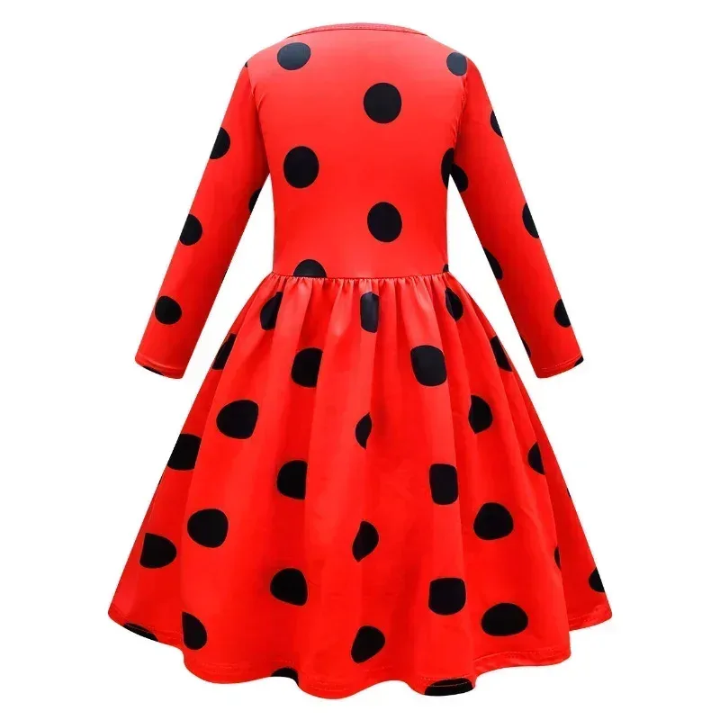 Sky03 Новый Рождественский карнавальный костюм Reddy Girl Little Beetle, детский нарядный костюм на Хэллоуин, детское праздничное платье 55Hu%