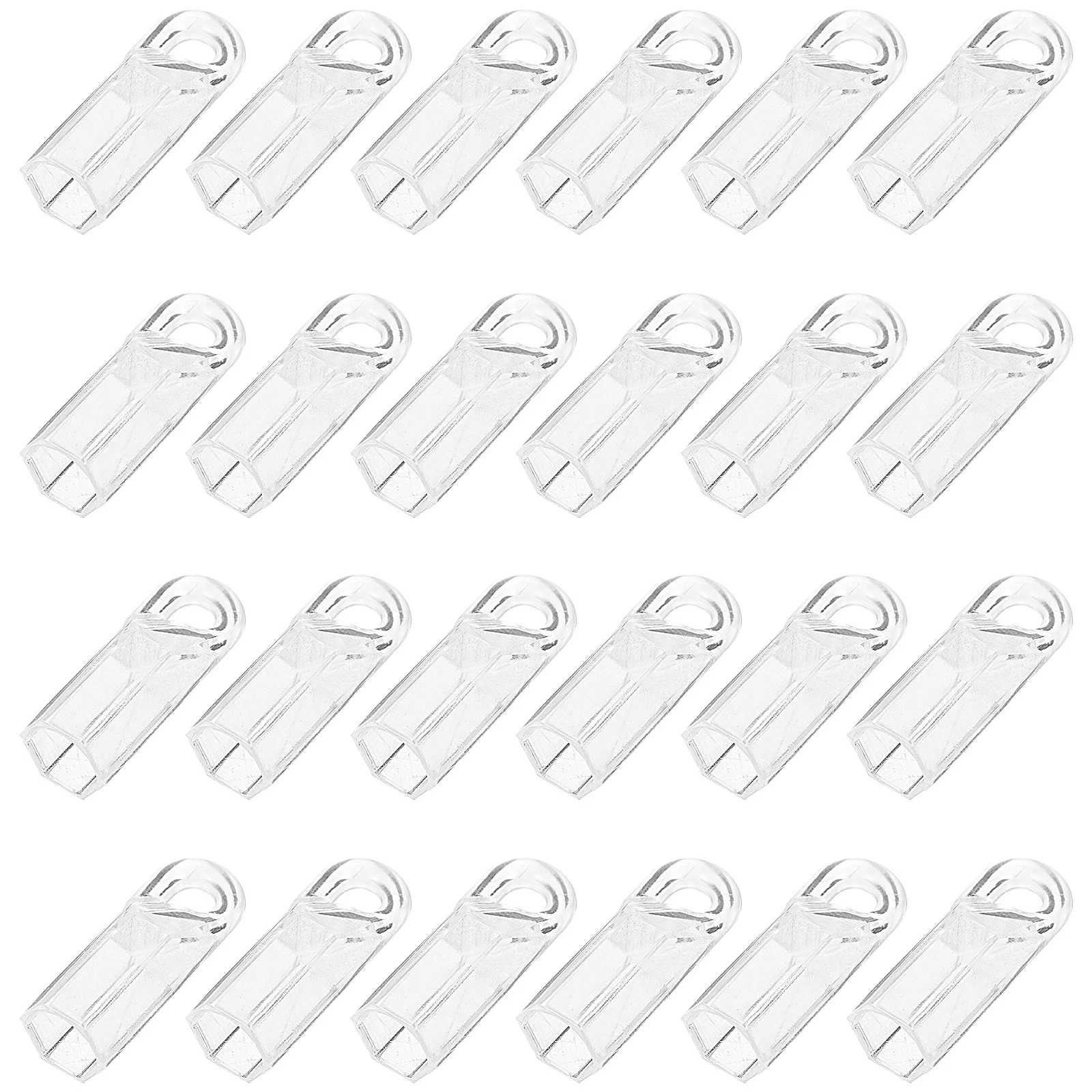 

24Pcs Blind Wand Hooks Curtain Rod Hook Accessory Transparent PVC Repair Replacement for Window Blinds Fast Setup Smooth Finish