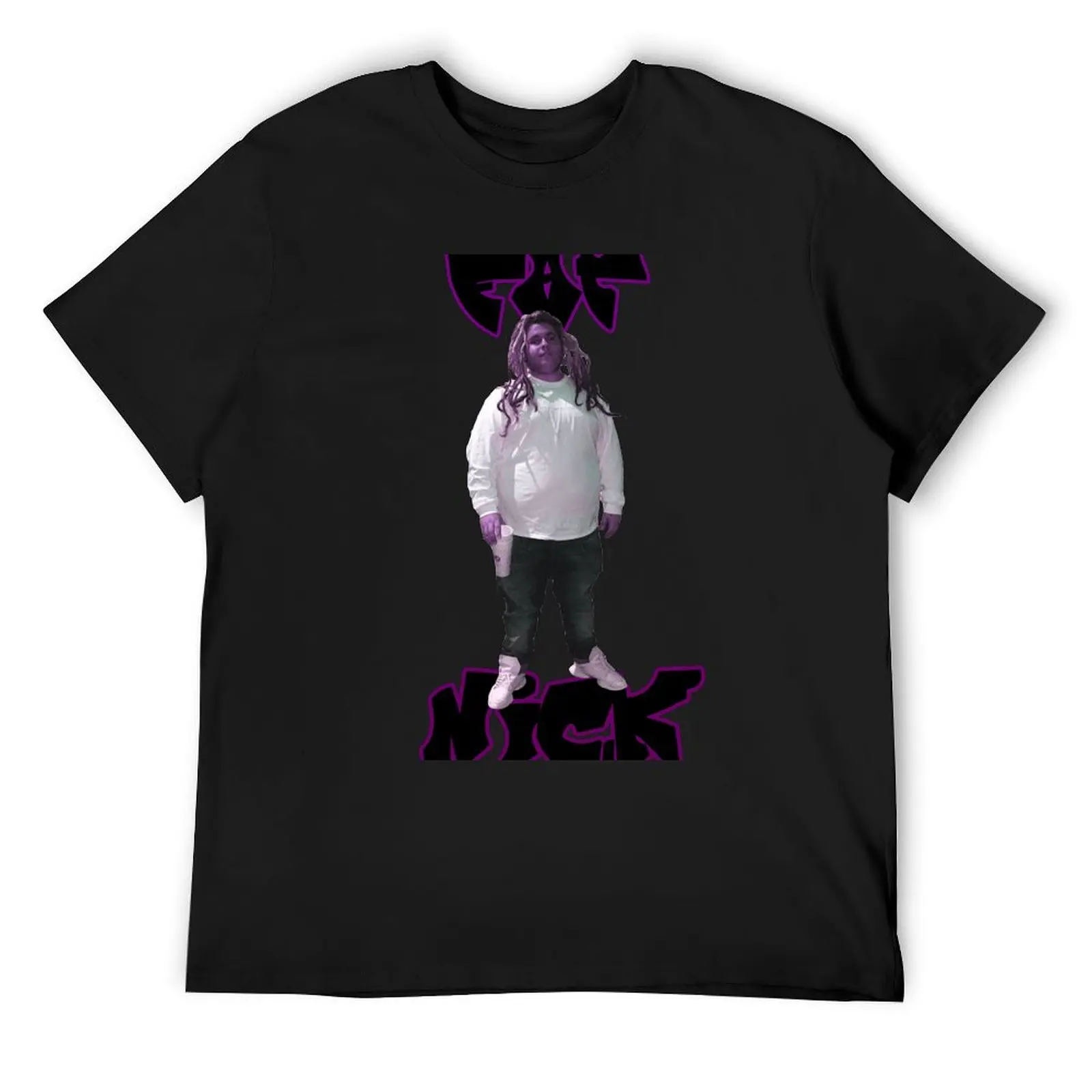 Fat Nick - Leanin T-Shirt graphics oversizeds customizeds cute clothes plus size men clothing