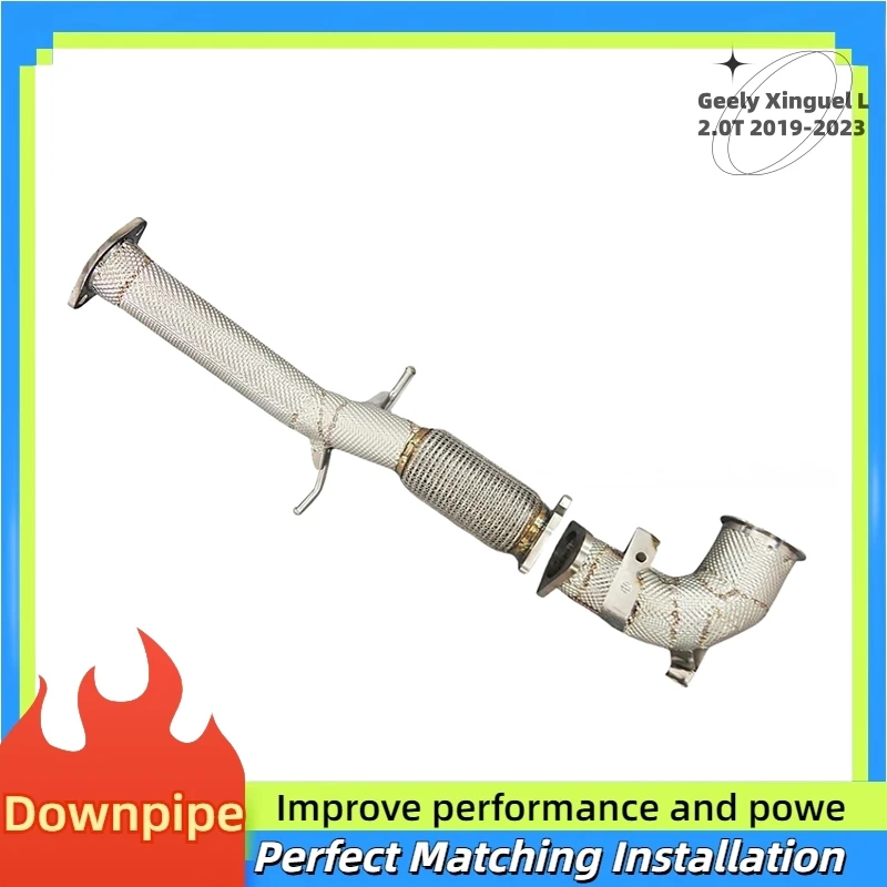 Downipe used for Geely Xinguel L 2.0T 2019-2023 exhaust system pipeline, high-performance stainless steel exhaust sewer pipe