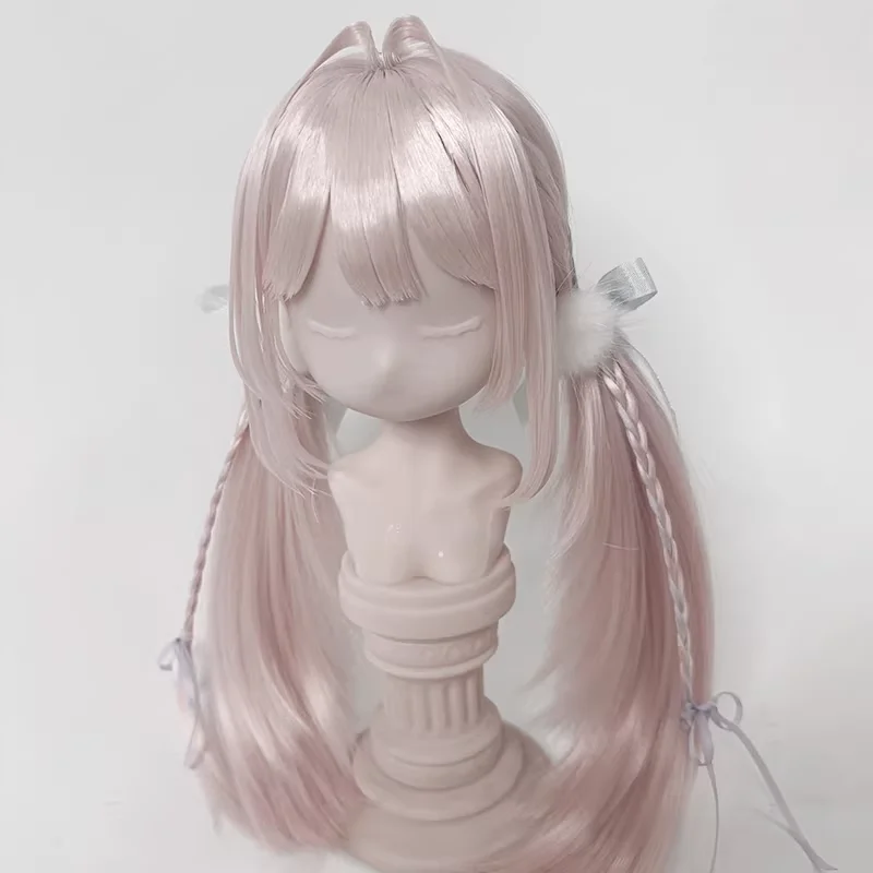 

BJD Doll Wigs Long Hair Cute Pigtails For 1/3 1/4 MSD MDD Doll Straight Hair Accessories Wig