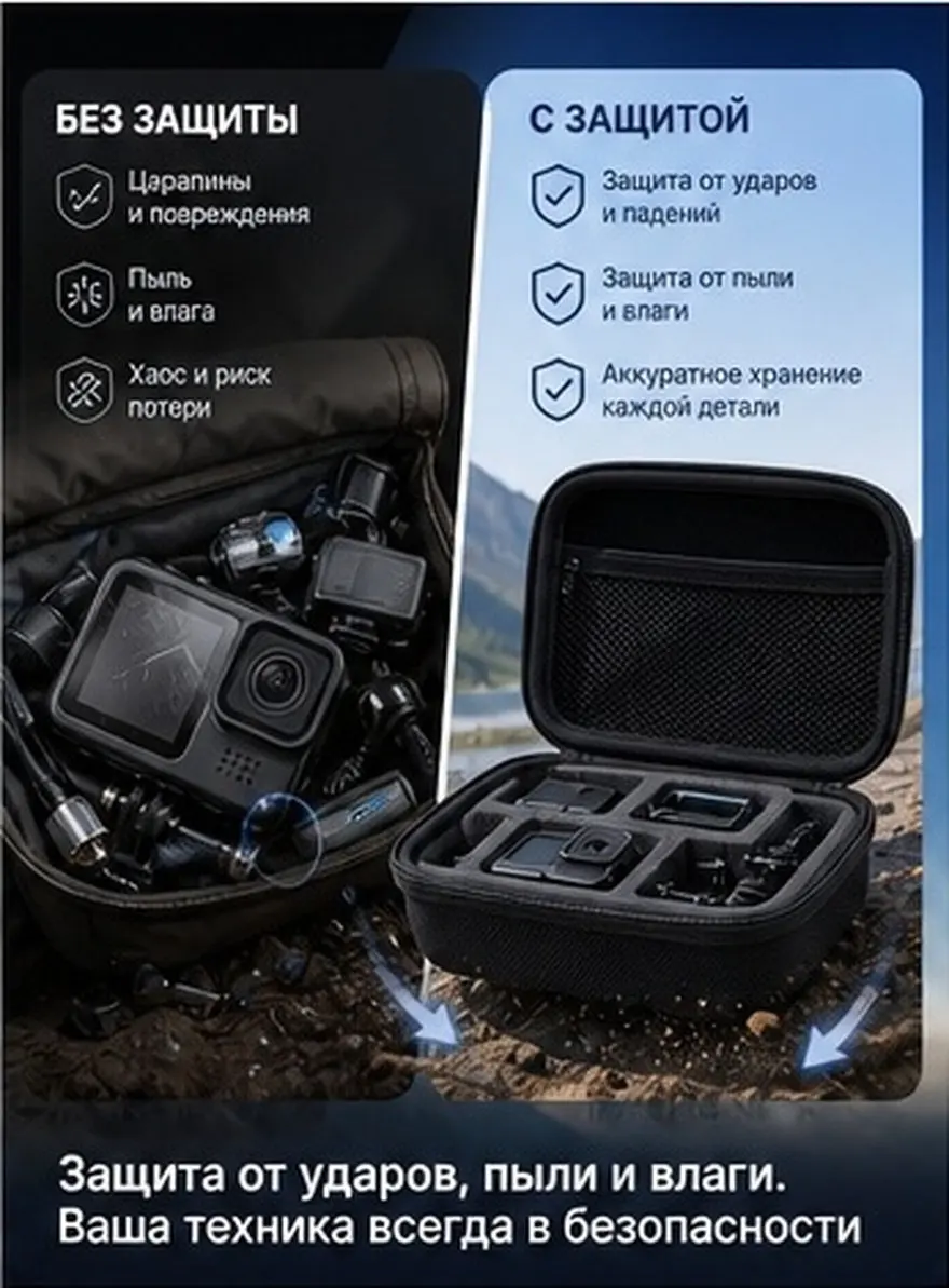 Hard Shell Eva Camera Bag for Sports Cameras Portable Lightweight Waterproof Design Stylish Compact Travel Outdoor Camera