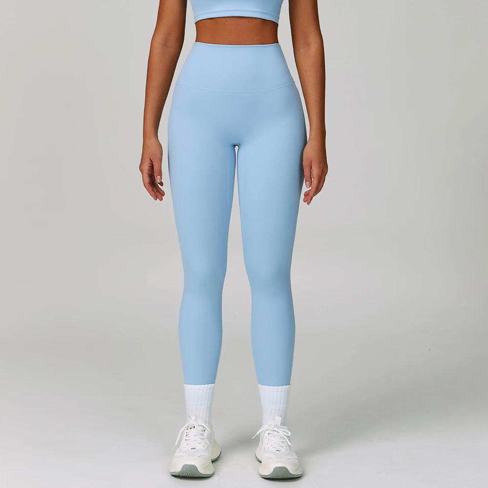 

Solid Color Soft Yoga Pants Women's Sport Pant Tight High Waist Yoga Leggings Athletic Gym Comprehensive Training Jog Tights
