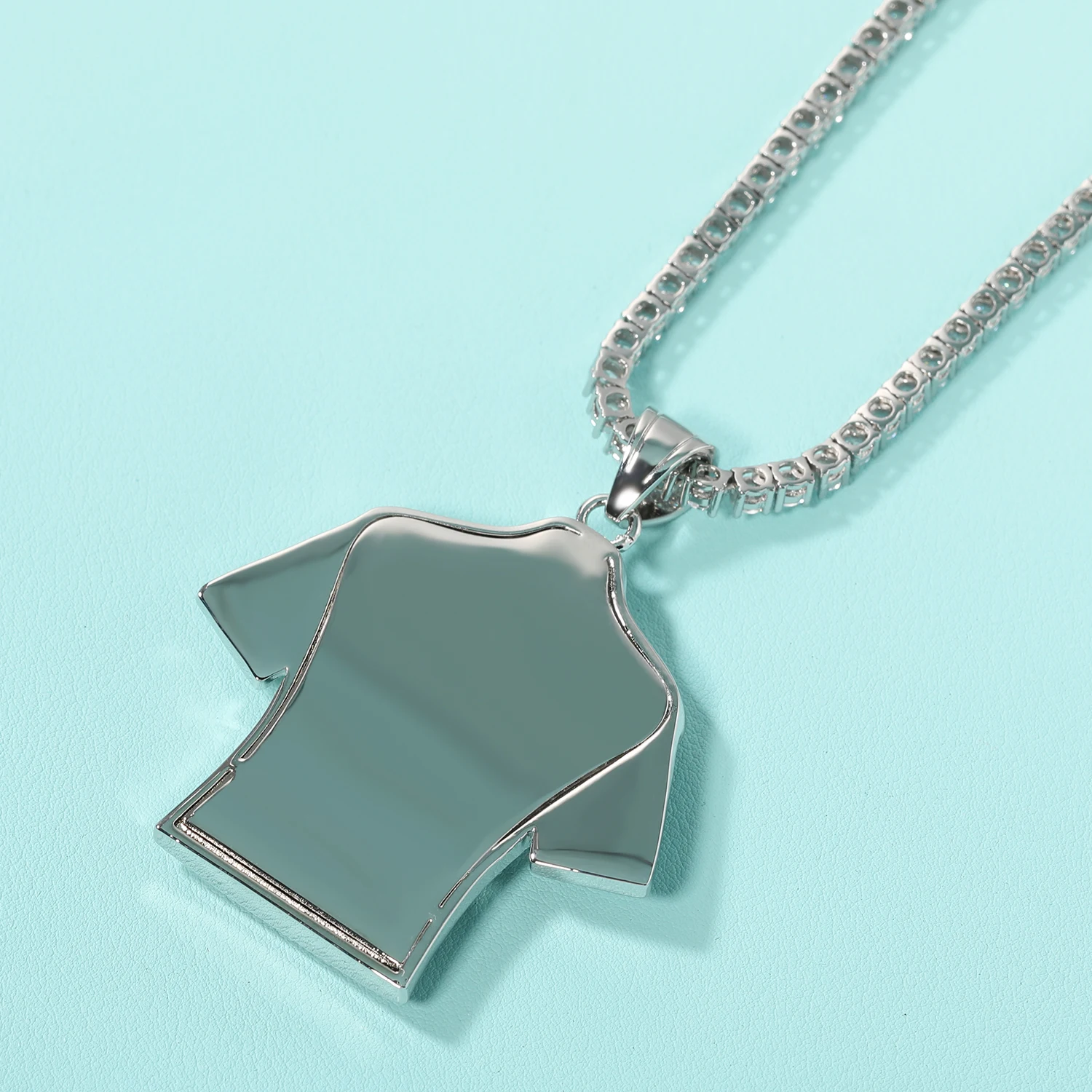 UWIN-collar con colgante de Jersey personalizado para hombre, número y nombre personalizados, dijes de circón cúbico helado, joyería de Hip Hop