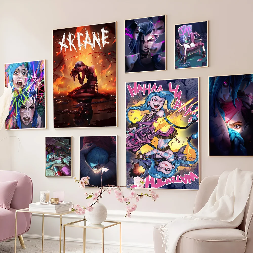 Hot Movie Arcane Jinx Good Quality Prints and Posters Waterproof Paper Sticker Coffee House Bar Posters Wall Stickers