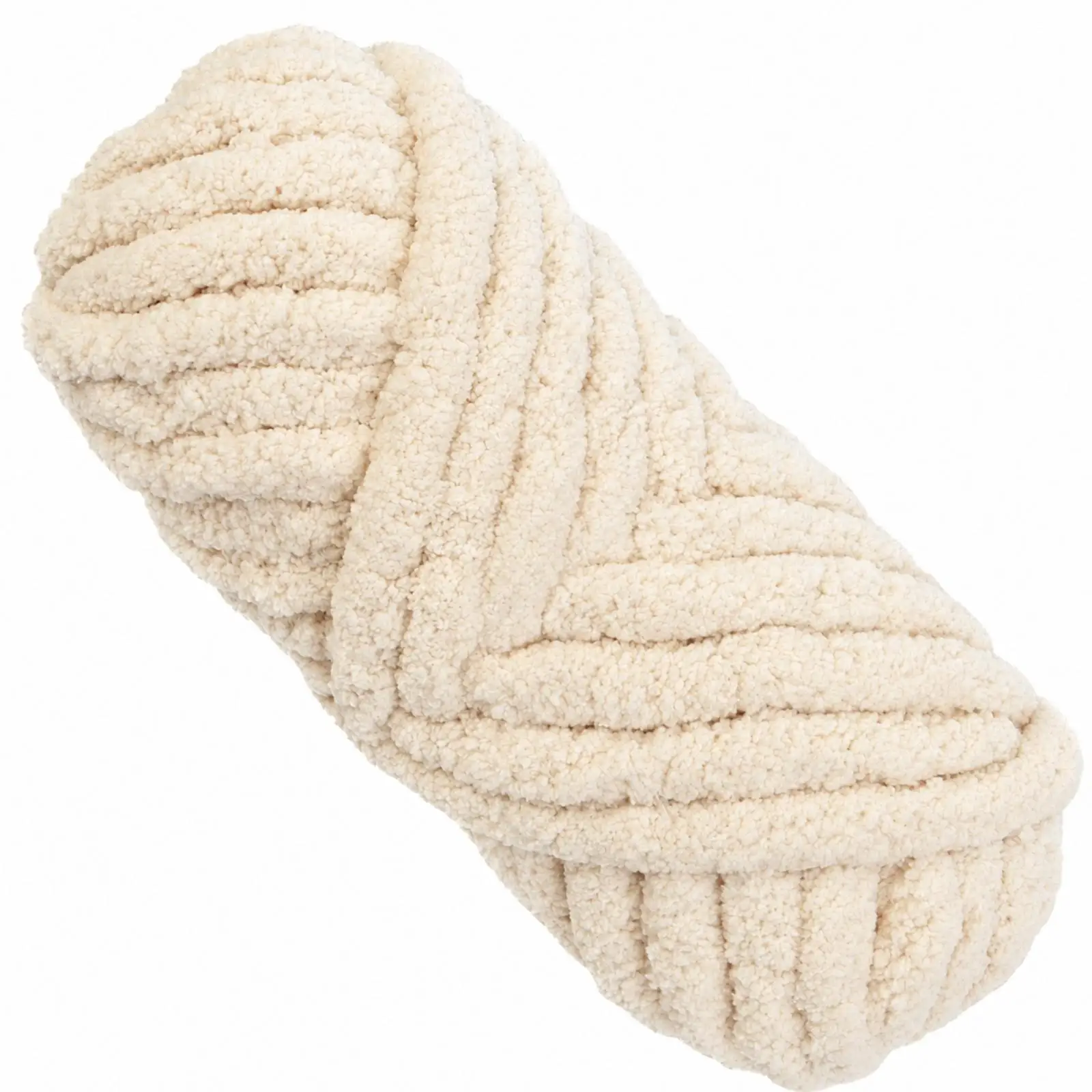 Oversized Soft Yarn for Crochet Knitting Thick Fuzzy Chenille Texture for Throws Scarves Cushions Pet Beds Cozy Projects