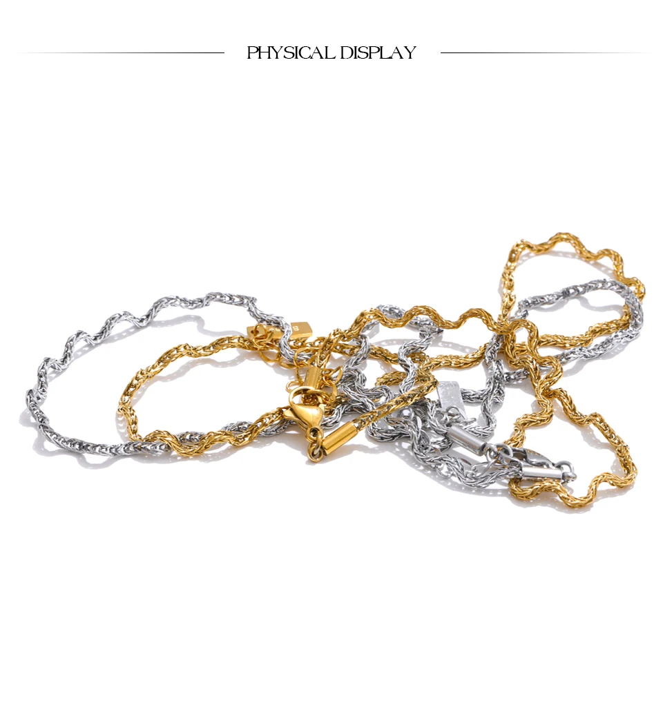 Yhpup 2025, eingetroffen, Edelstahl, neue Kette, schicke Qualität, Halskette für Damen, modisch, wasserdicht, PVD-beschichtet, Kragen, Schmuck, Geschenk – Detail 7