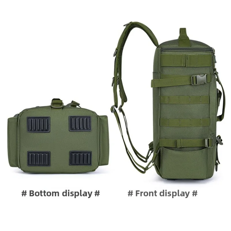 Large Capacity Fishing Gear Storage Backpack Fishing Bag Wet Dry Separation Splash-proof Lure Fishing Bag Hiking Camping Packs