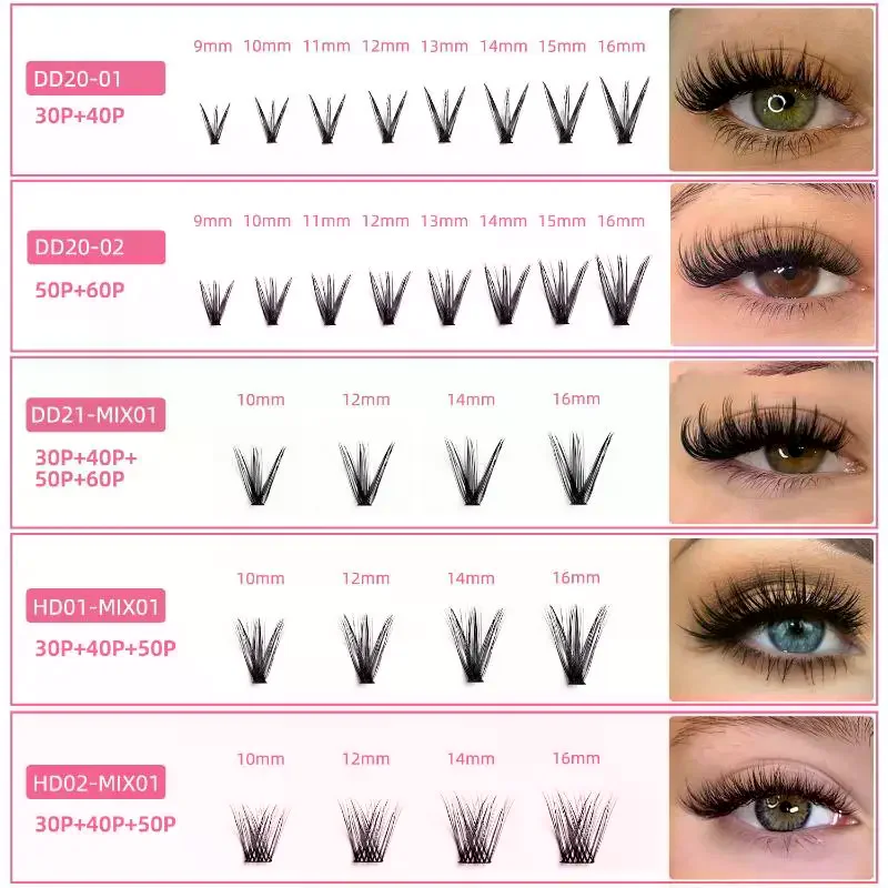 176/300/320/400Pcs Fluffy Eyel - Eyelash Extension Kits ulasan dan harga
