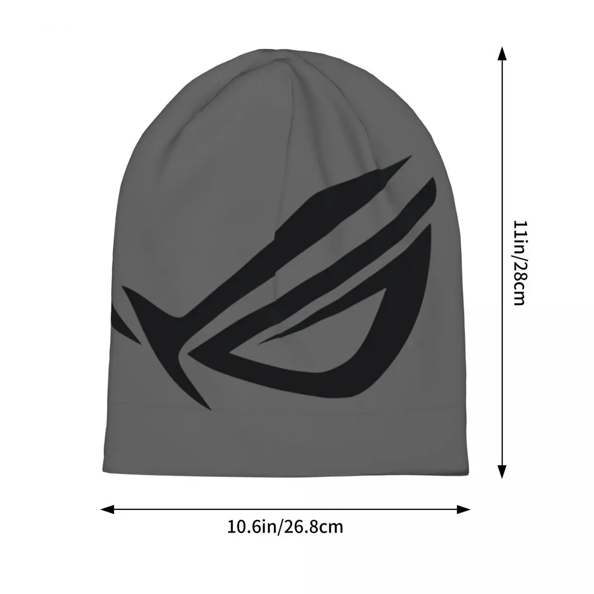 Шапки-бини с логотипом Rog Hd Skullies, теплая осенне-зимняя уличная шапка, вязаные шапки с капюшоном для взрослых унисекс