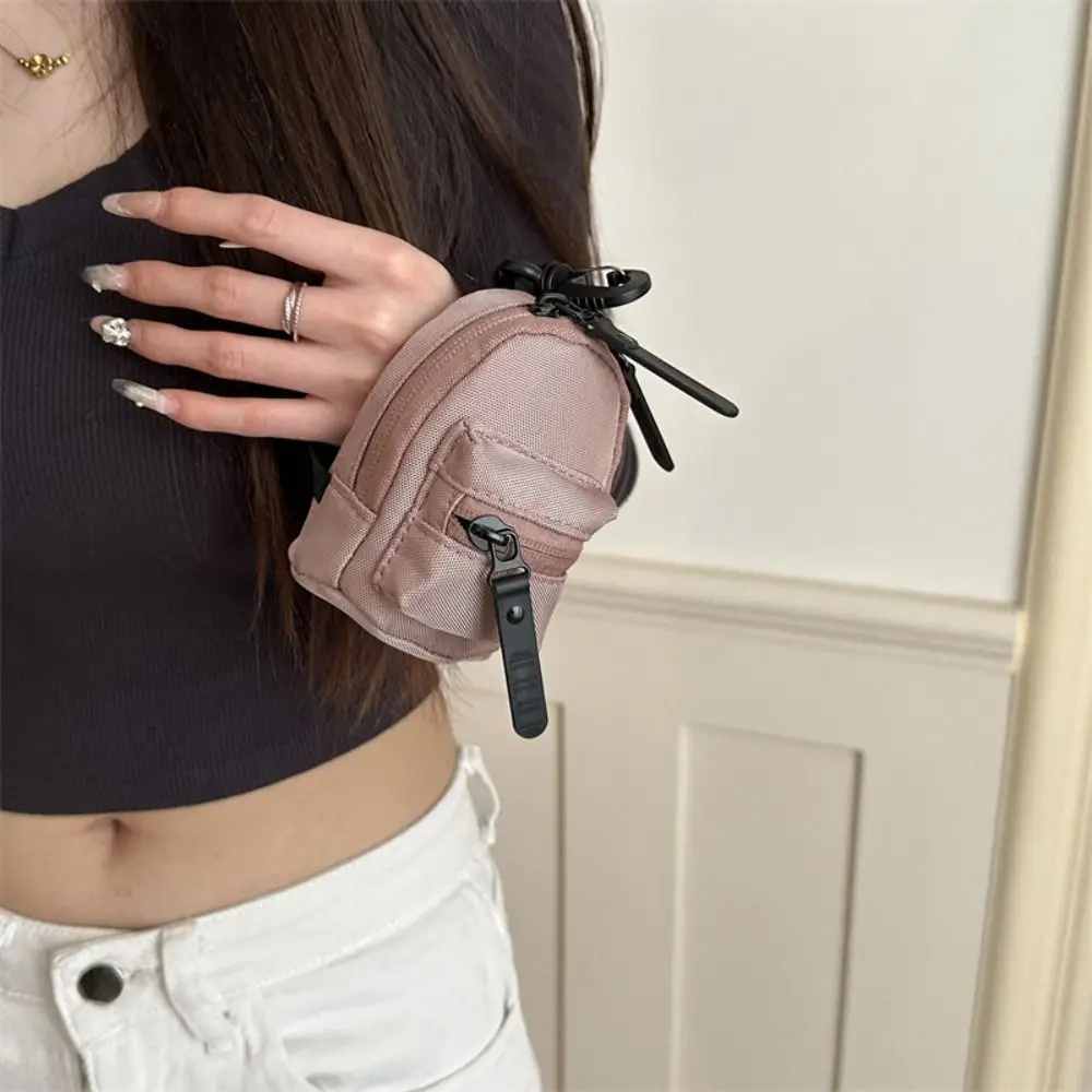 High Quality Colorful Mini Backpack Coin Purse Cute Portable Bag Shape Wallet Korean Style Casual Mini Canvas Wallet Unisex