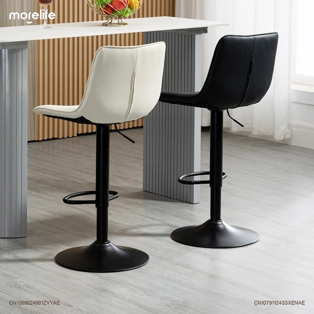 Modern Minimalista Bar Chair, Lifting Rotating Stool, estilo nórdico, Coffee Shop, cadeiras de balcão, Art Bar Stools for Kitchen, Luxo, Novo