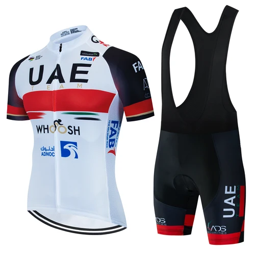 Ropa de ciclismo de los Emiratos Árabes Unidos, conjunto de Jersey para hombre, uniforme para bicicleta de montaña, pantalones cortos, traje completo con pechera para hombre, primavera y verano 2024