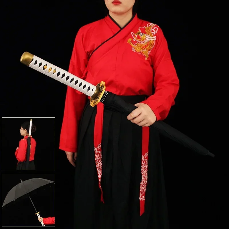 مظلة طويلة فيرجيل ياماتو كاتانا سيف أنيمي رينكويا الشيطان قد يبكي 5 حجم حقيقي اليابانية كاتانا الساموراي صابر مظلة المظلة