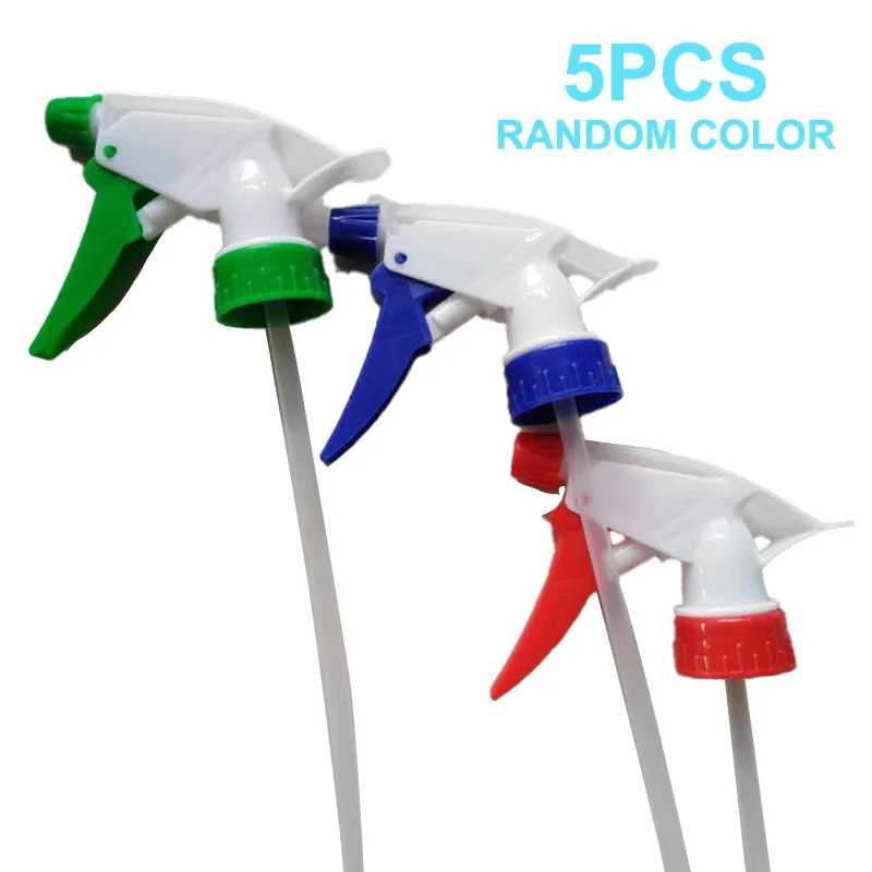 5-Pack Random Color Trigger Spray Bottles for Garden And Household Cleaning with Nozzle