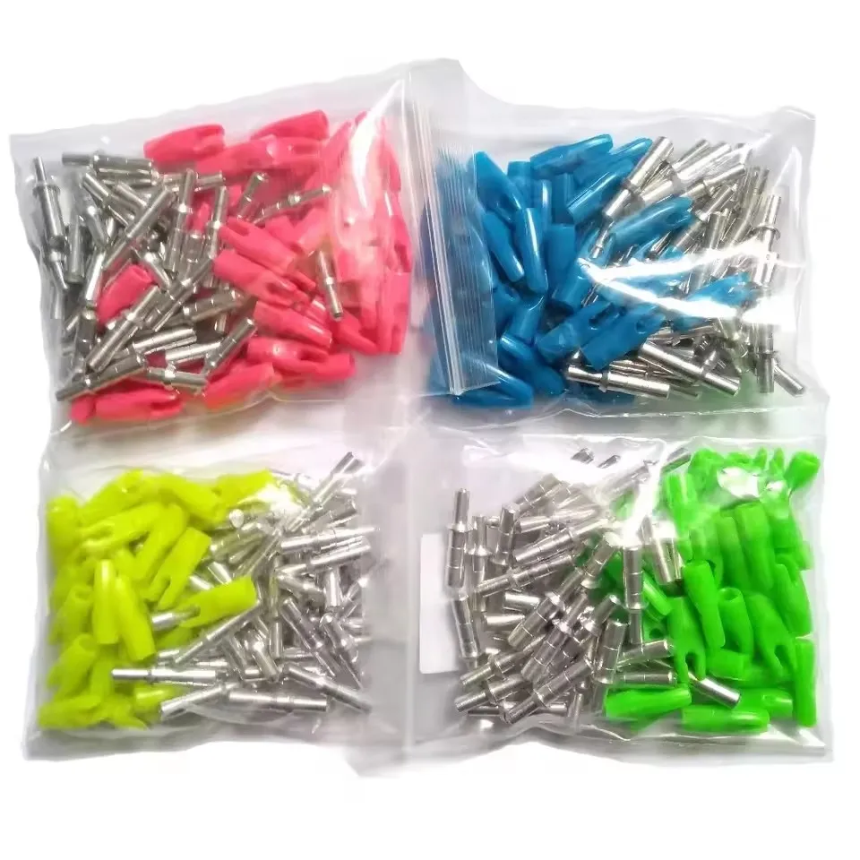 Outdoor Hunting Archery Parts 12pcs Arrow Pin Nocks Set Fit ID4.2 6.2MM Carbon Arrow Shaft Compound Recurve Bow Shooting