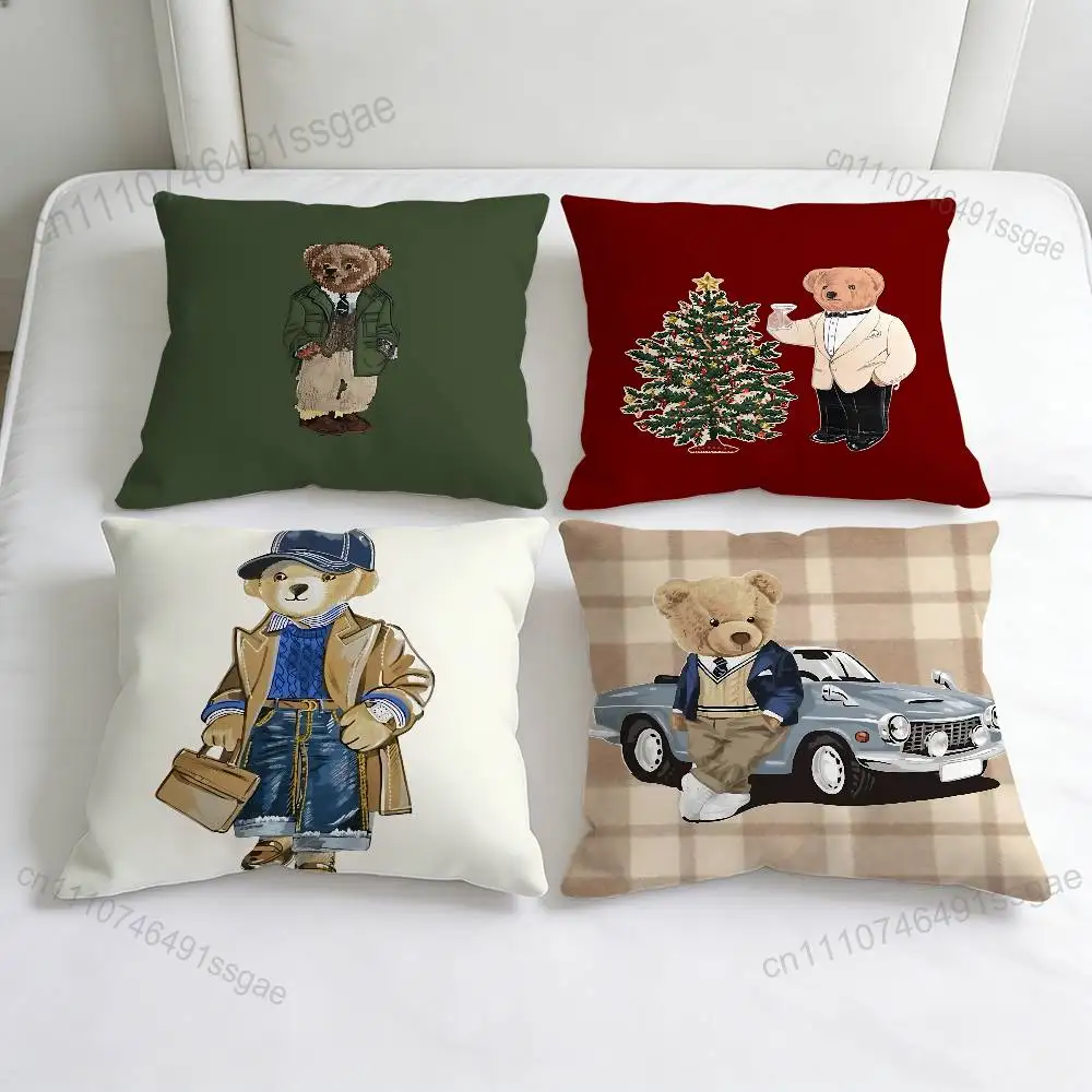 

Cool Fashion B-Bear Fashion Square Pillow Case Durable Throw Pillow Cover for Sofa Couch Chair