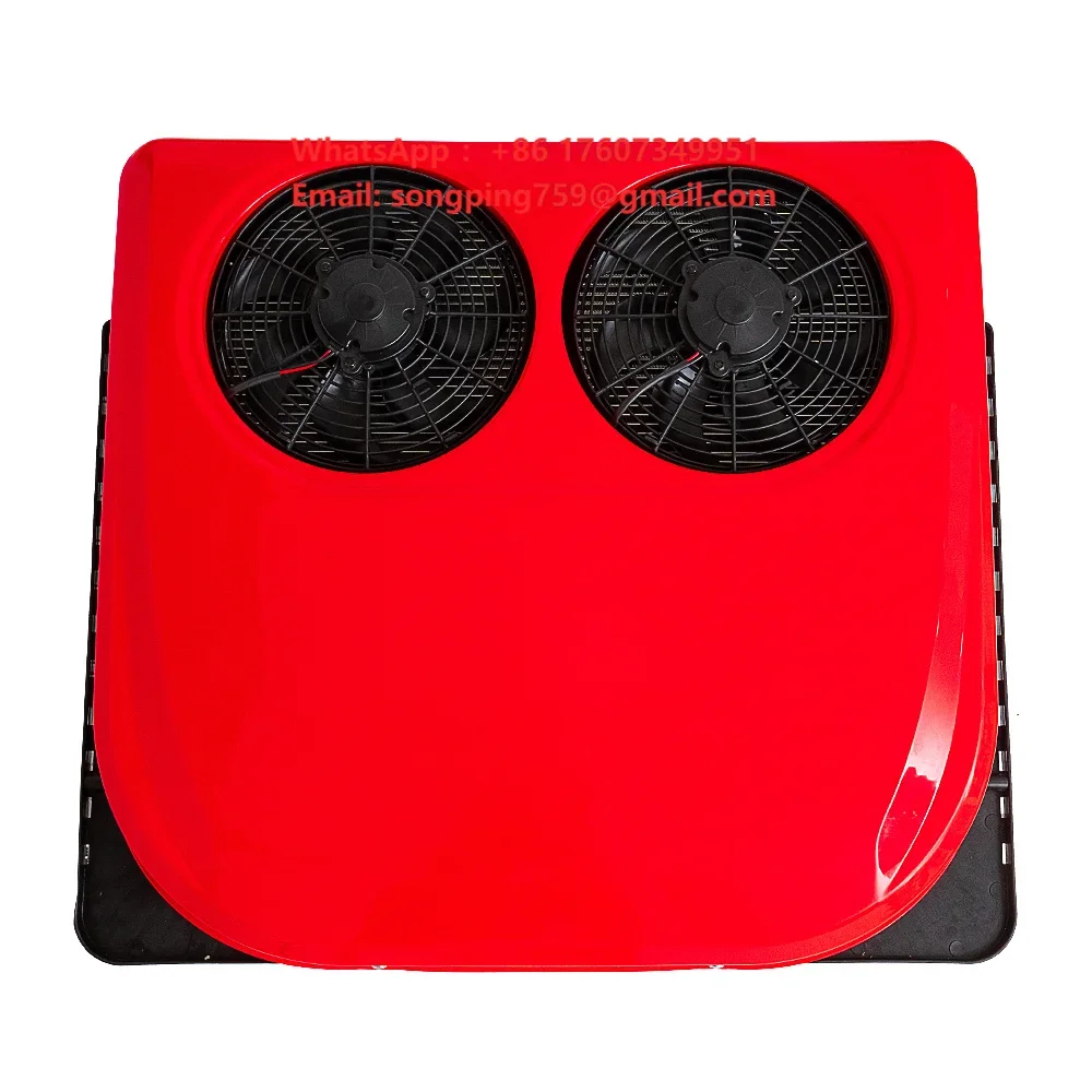 12V RV Roof Top Truck Sleeper Air Conditioner Cooling AC Unit 24V Parking Cooler Car Van RV Cab Air Conditioner
