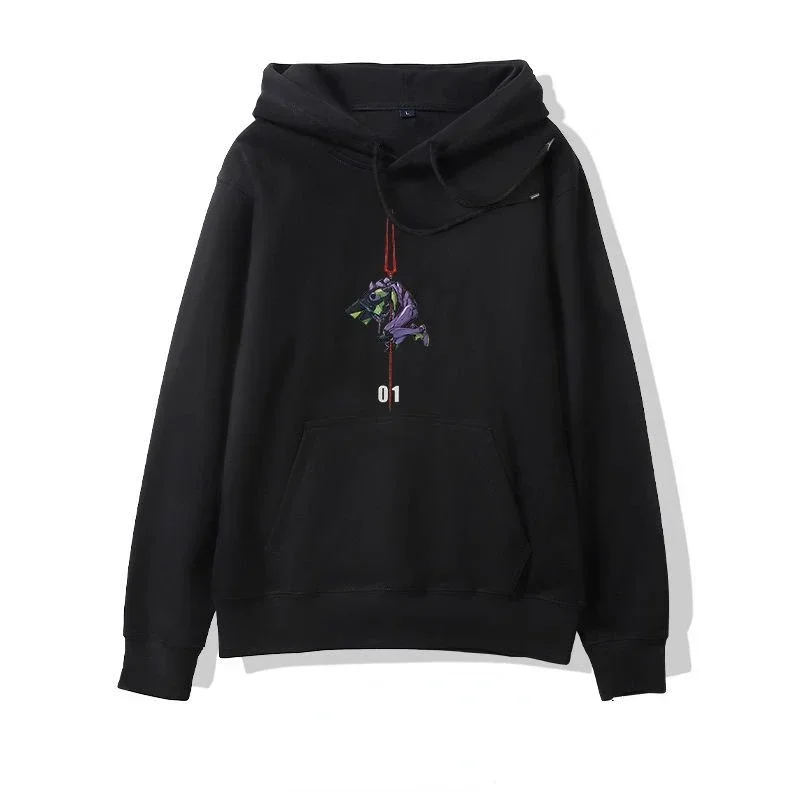 Neon Genesis Evangelion Japanse Nieuwe Stijl Gepersonaliseerde Geprint Trui Met Capuchon Voor Mannen En Vrouwen Met Anime Foto \'S