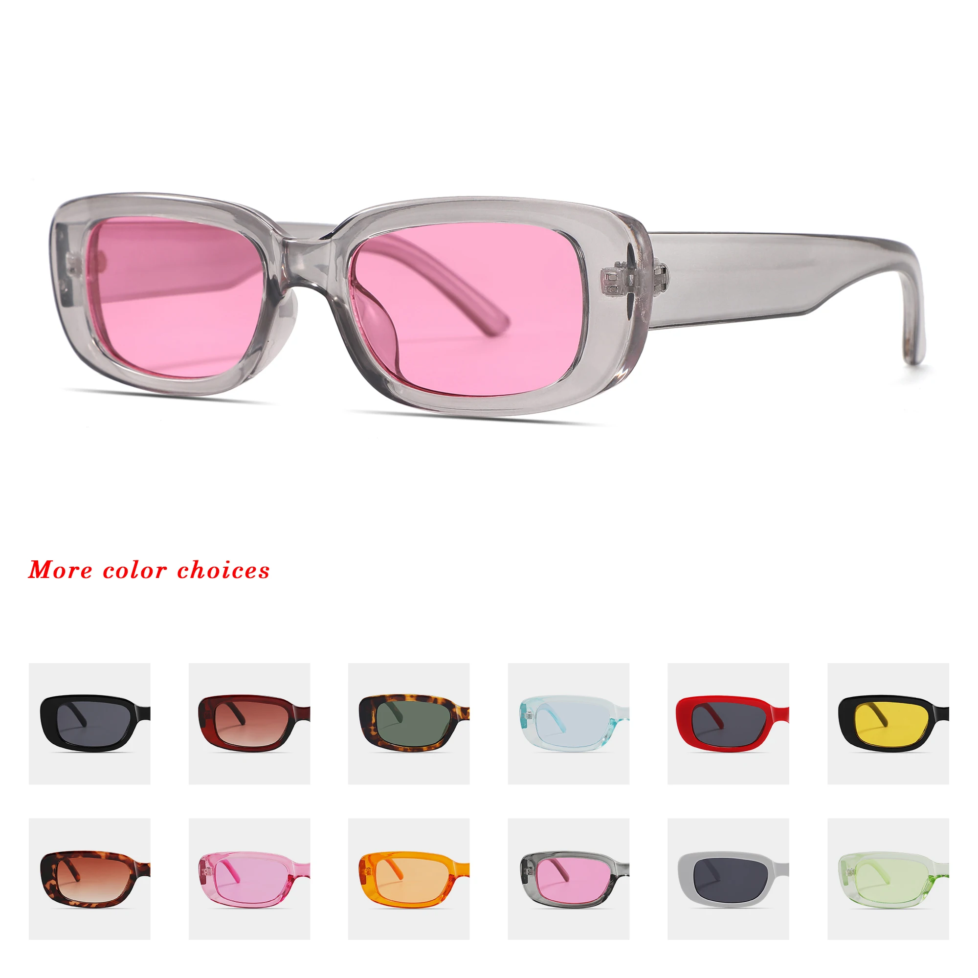 

Hot Selling Fashionable and Luxurious Sunglasses Men and Women With Small Frames and Pink UV400 Lens Sunglasses Tourism Beaches