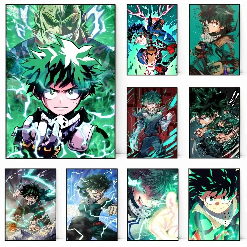 Affiche décorative académique, My forePainting, Midoriya Izuku Deku, autocollant mural pour chambre à coucher, salon, entrée murale, décoration d'intérieur, 73