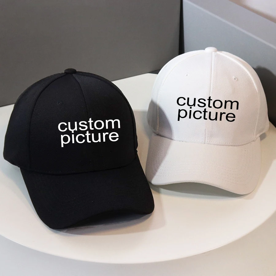 Berretti da baseball stampati con motivo testo logo personalizzato per donna uomo nero/bianco/beige/blu navy berretto personalizzato cappelli hip-hop casual