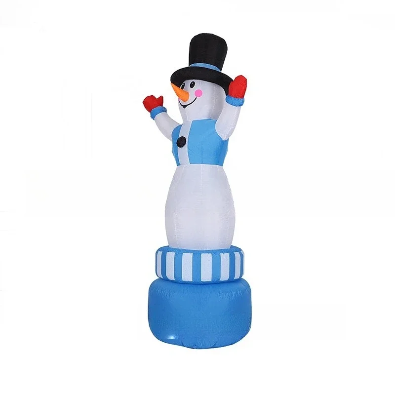 

1.8M GRB inflatable snowman Christmas LED lights snowman rotating snowman air mold garden props decorations