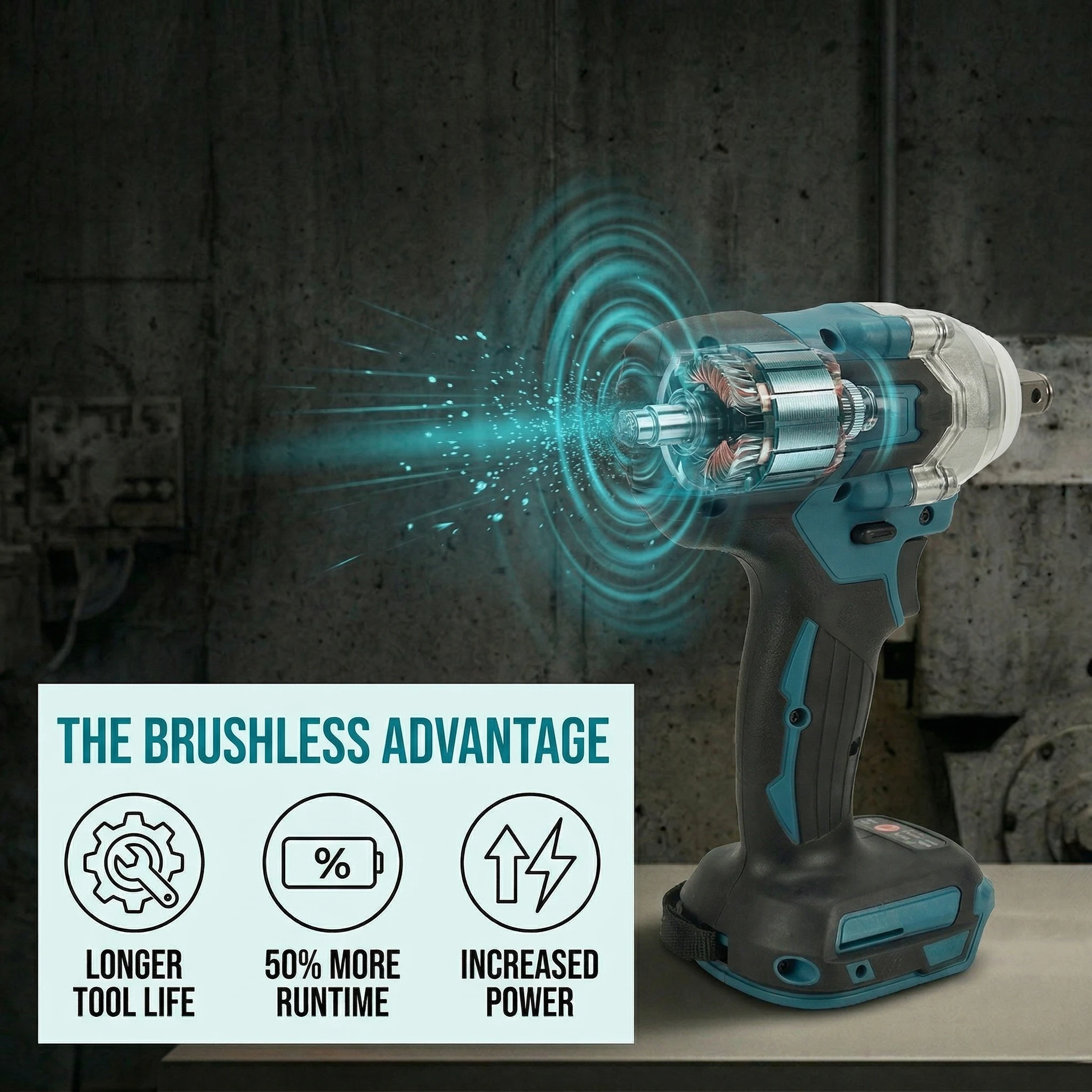 Makita DTW285 18V Brushless Impact Wrench 280Nm 400Nm Nut Busting 1/2 Inch 3 Speed Auto Stop for Auto Repair