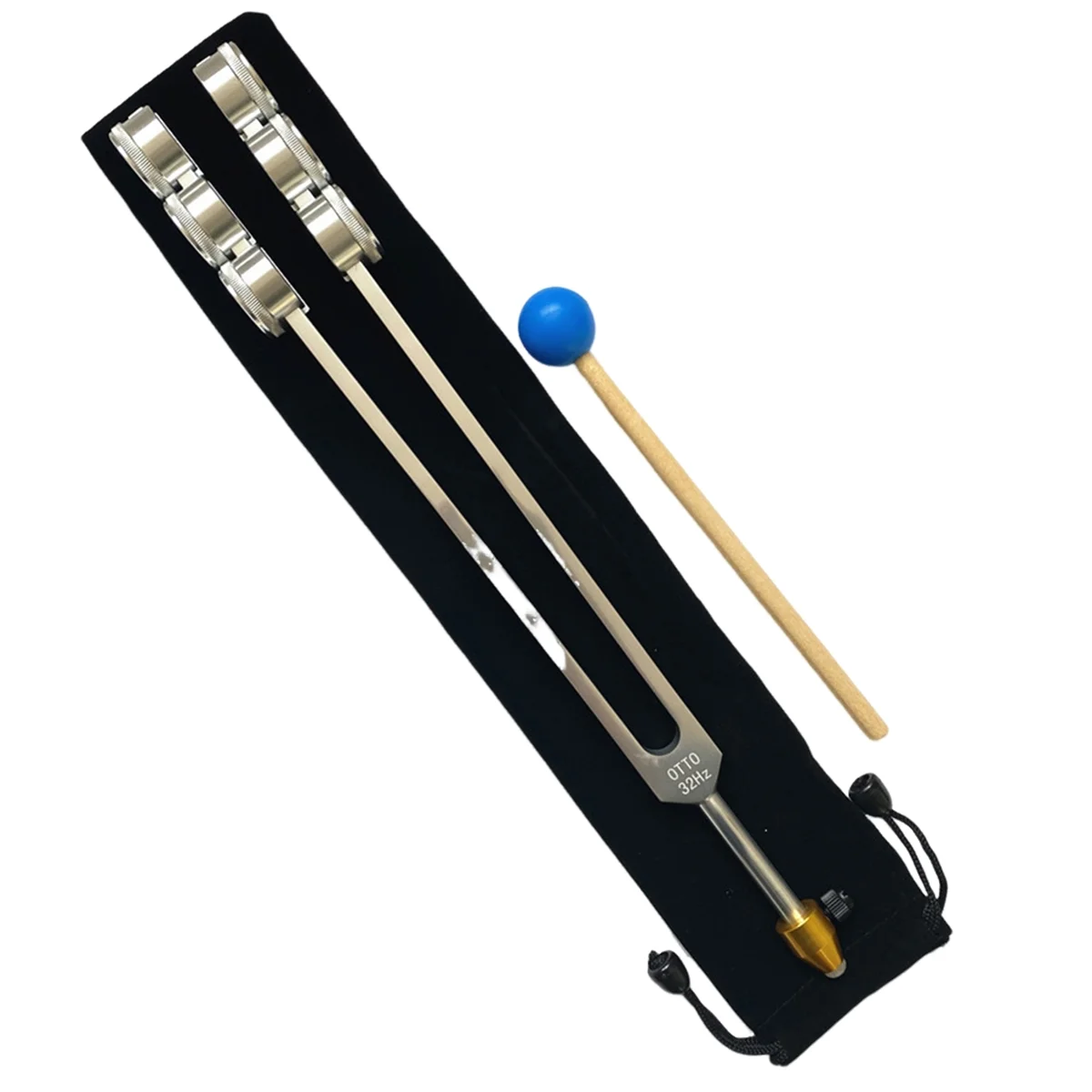 Strumento diapason in alluminio 64HZ con strumento sanitario per terapia diagnostica con vibrazione sonora curativa a martello