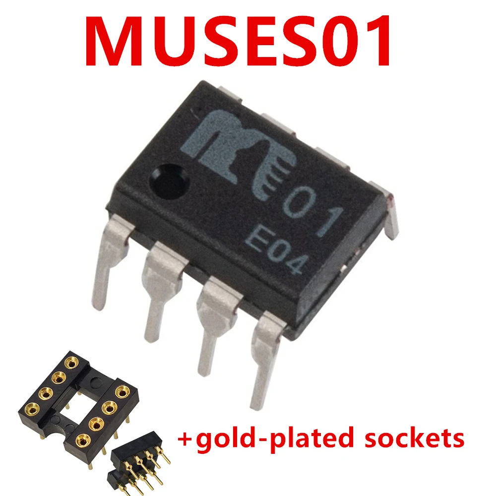 JRC Original MUSES02 MUSES 02/01/03 Op Amp MUSES01 MUSES03 High Fidelity Sound Quality Operational Amplifier+gold-plated socket