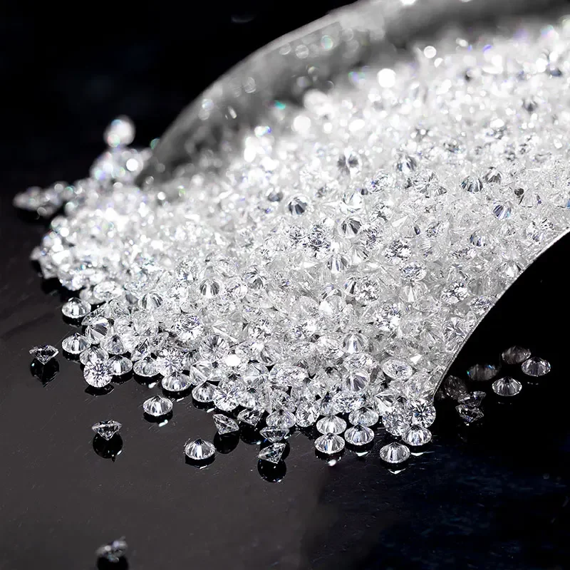 1.5mm To 3mm VVS1 Loose Gemstnoe Blue Color Moissanite Small Melee Size Diamond Per 1.0 Carat For Jewelry Making