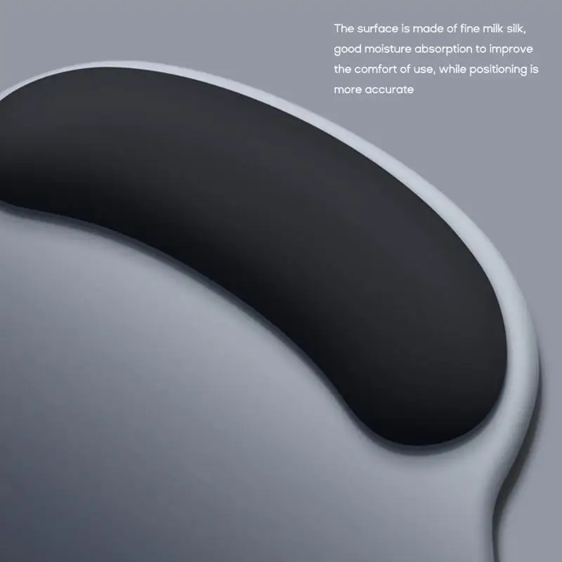 652F Silicone Hand Rest Cushion Pad Wrist Rest Support Mat for Gaming Computer