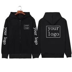 2024 New Fashion Men Women Zip Up Hoodies Harajuku Streetwear Long Sleeve DIY Hooded Sweatshirts Men Clothing Pullover