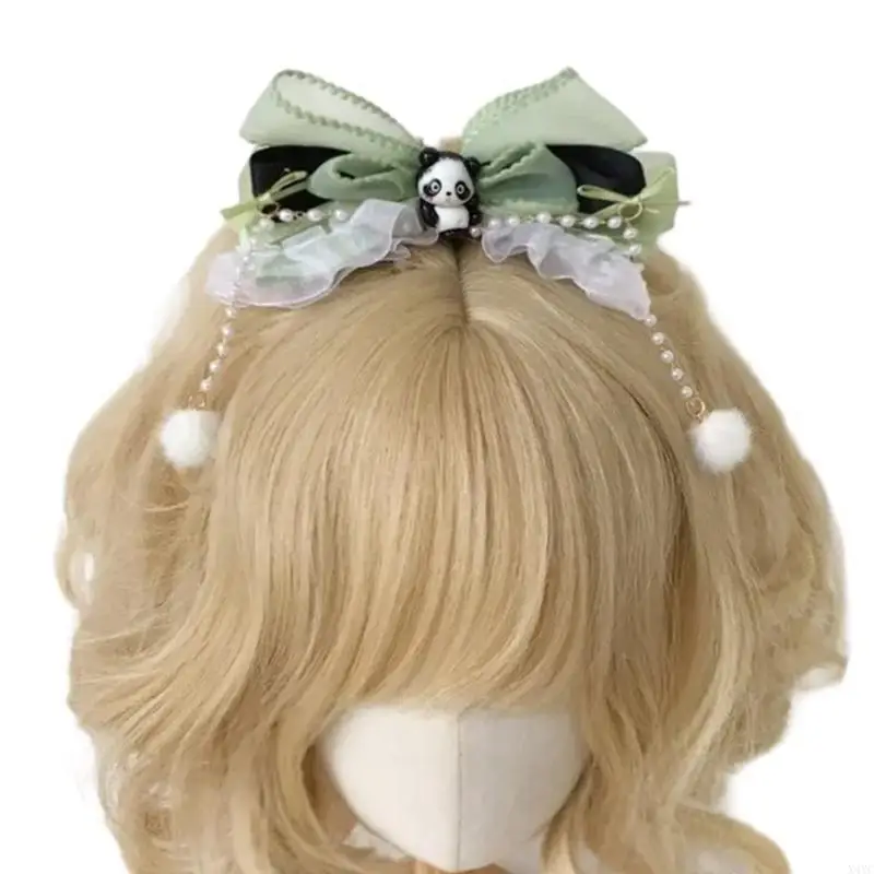 

X4yc lovely panda bowtie chair clip harajuku hairpin девочка нельская волоса с боковой штифтом Barrettes Snap Clip Женские для