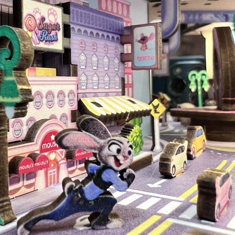 ديزني Zootopia كتاب حامل ثلاثية الأبعاد لعبة أرنب جودي سطح المكتب نموذج جميل عيد ميلاد زخرفة اللعب التخصيص عيد الميلاد مفاجأة هدية