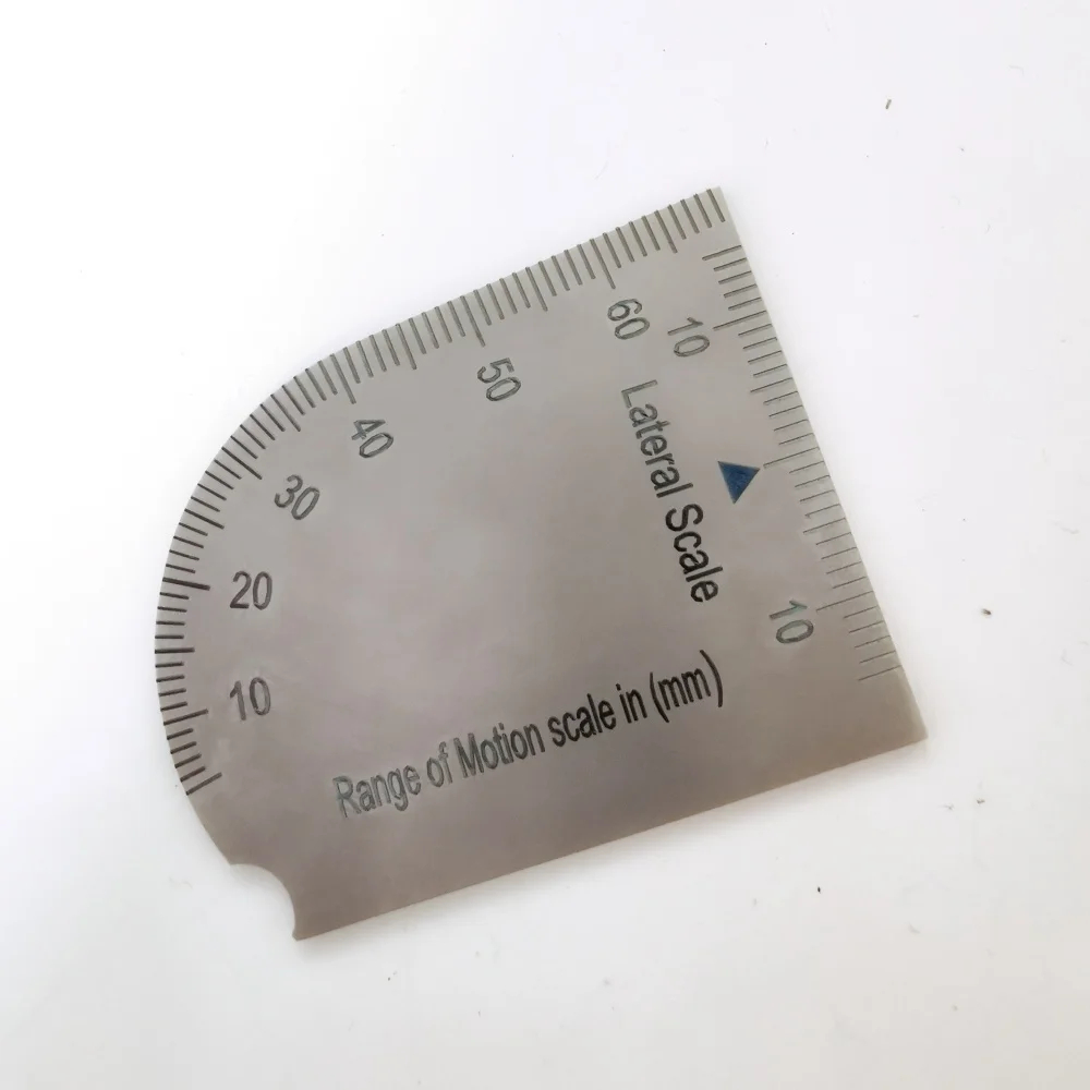 1 piece New Dental Bite Gauge Caliper Mouth Gag Opening Capacity Measuring Ruler Stainless Steel