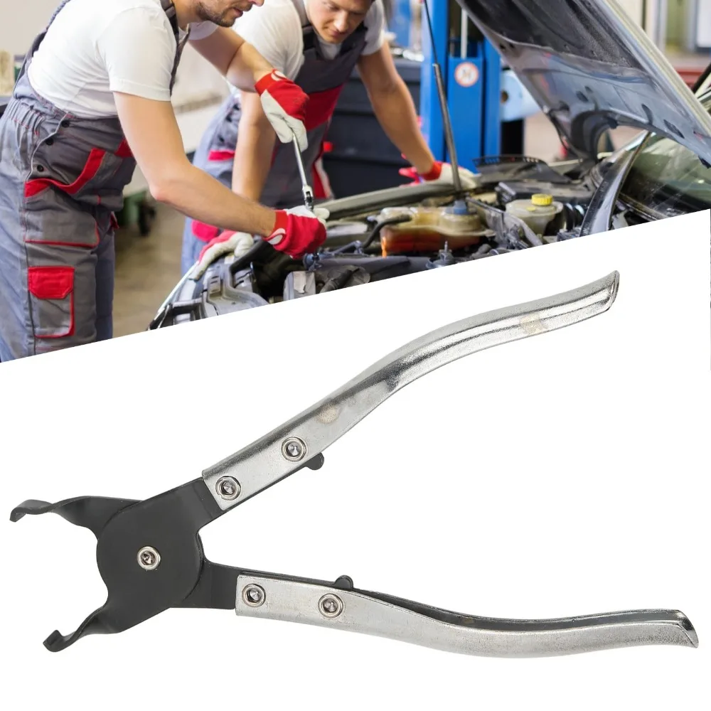 Steel Wheel Nut Plier Chrome Plated Handle Dual Jaw Wheel Lug Nut Cup Plier Labor-Saving Rust-Resistant Lug Nut Cap Remover Tool