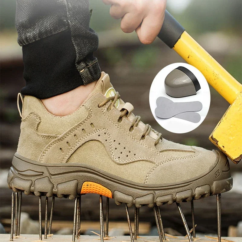 Men Safety Protective Shoes for Electric Welder Insulated Anti Scalding Work Shoes Outdoor Anti Slip Hiking Sneakers Steel Toe