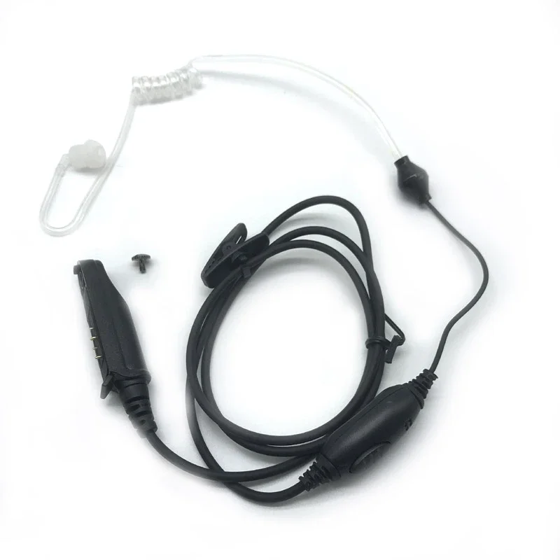 Air Tube Earpiece Police Style PTT Mic Headset, Compatible with Baofeng UV-XR A-58 UVXR UV9R Plus GT-3WP UV-5S Two Way Radios
