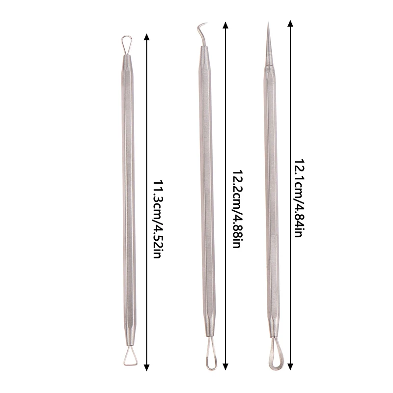 Acne Remover Needles Blackhead Removal Pimple Comedone Extractor Set Blemish Zit Face Skin Care Cleaner Removal Tools