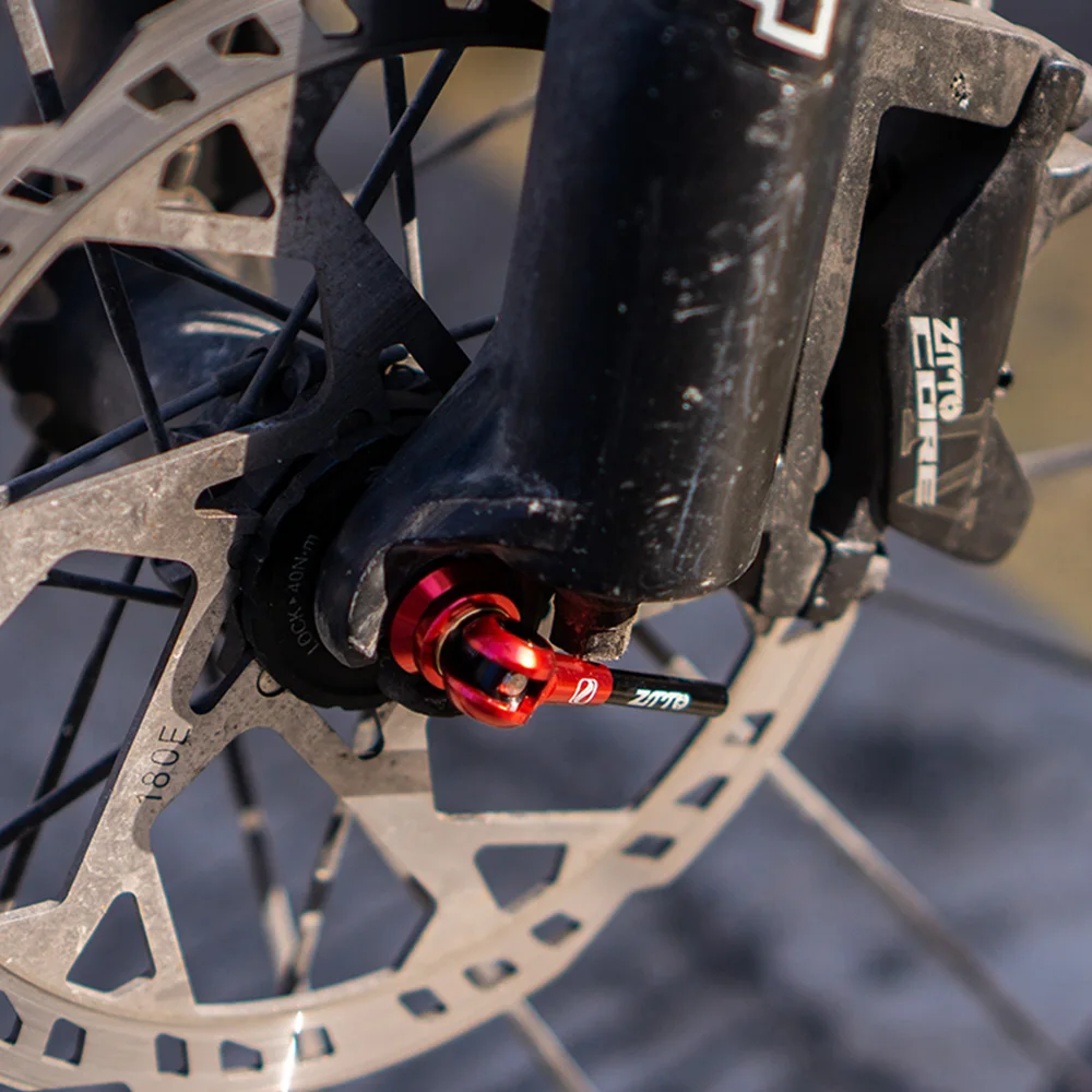 ZTTO Fahrrad MTB Rennrad Exzentrische QR Titanlegierung Spieße Ultraleicht 9 mm 5 mm Schnellspanner 100 135 Nabe Leichte Achse – Detail 7