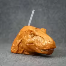 Jurassic Park Dinosaur Water Cup Tyrannosaurus Rex Large Capacity with Straw Cup Velociraptor Adult Disliking Water God - AliExpress 
