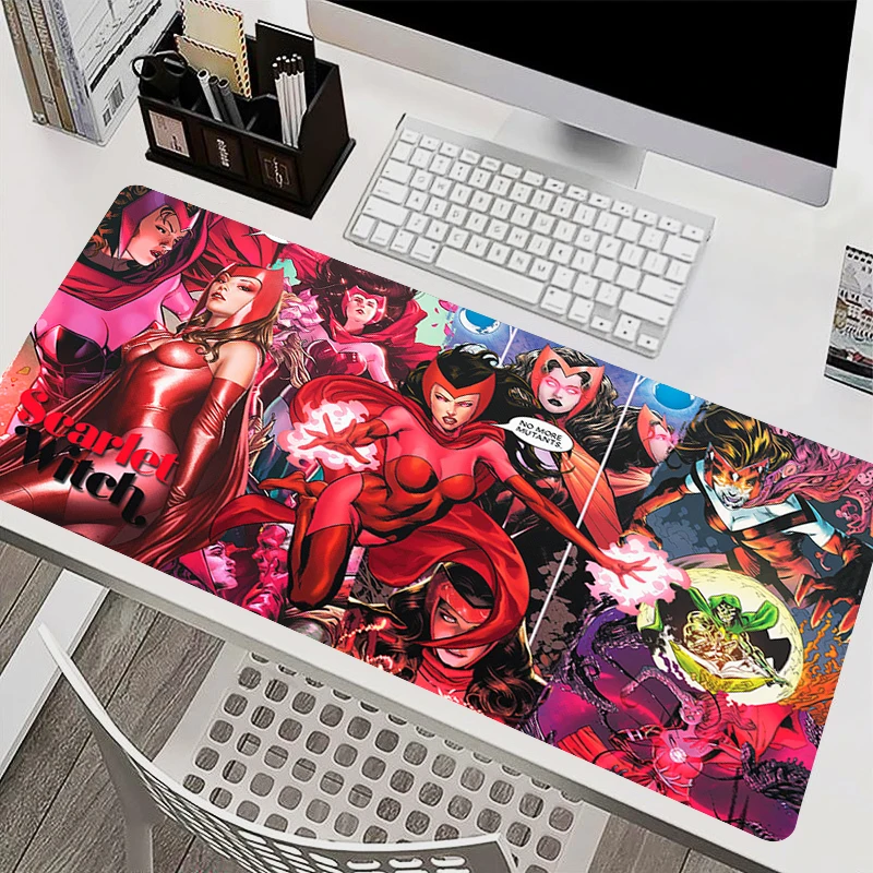 Scharlachrote Hexe Mauspad Büro PC Wunder Anime Tastatur Pad Spiels chrank Mouse pad Laptop Gaming Zubehör Schreibtisch matte HD Teppich