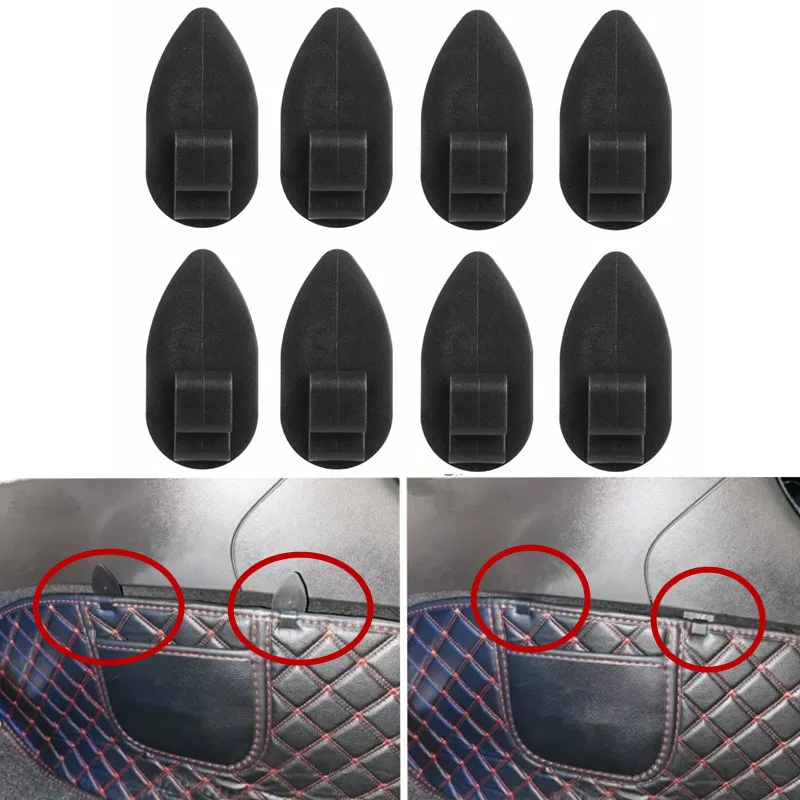 

Универсальные 20/40 шт. автомобильные зажимы для напольного коврика, крепежные ручки, противоскользящая пряжка, черный напольный багажник, фиксатор коврика, зажим