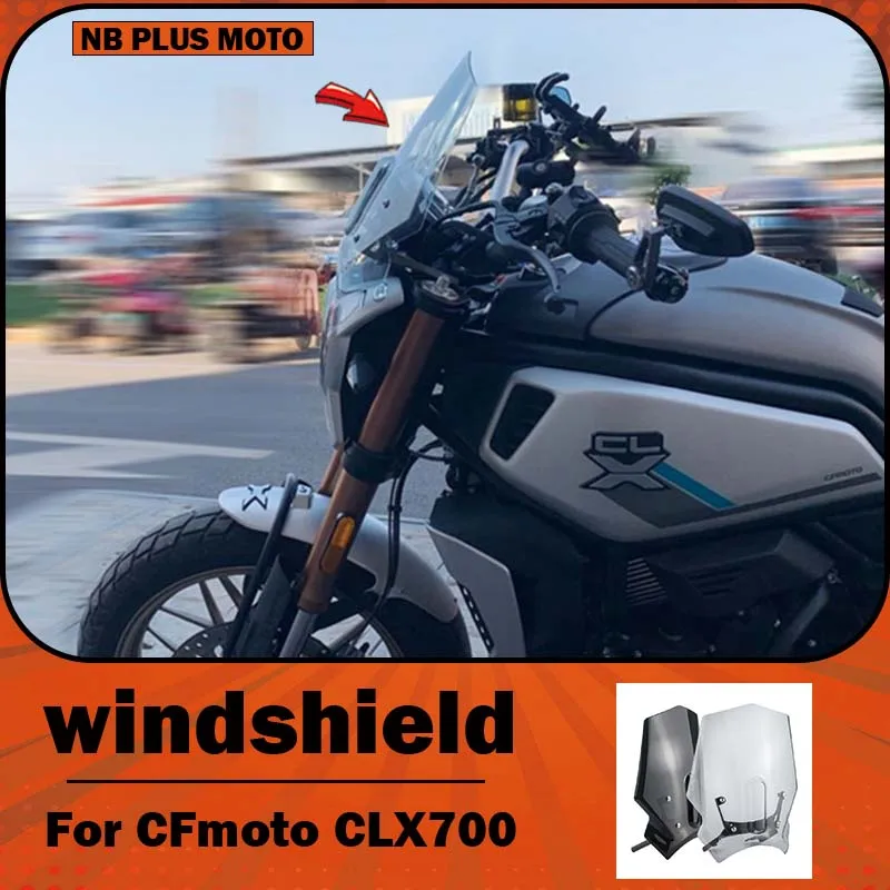 【Premium】For CFMoto CLX700 windshield modification, motorcycle front windshield, CLX250 retro new windshield