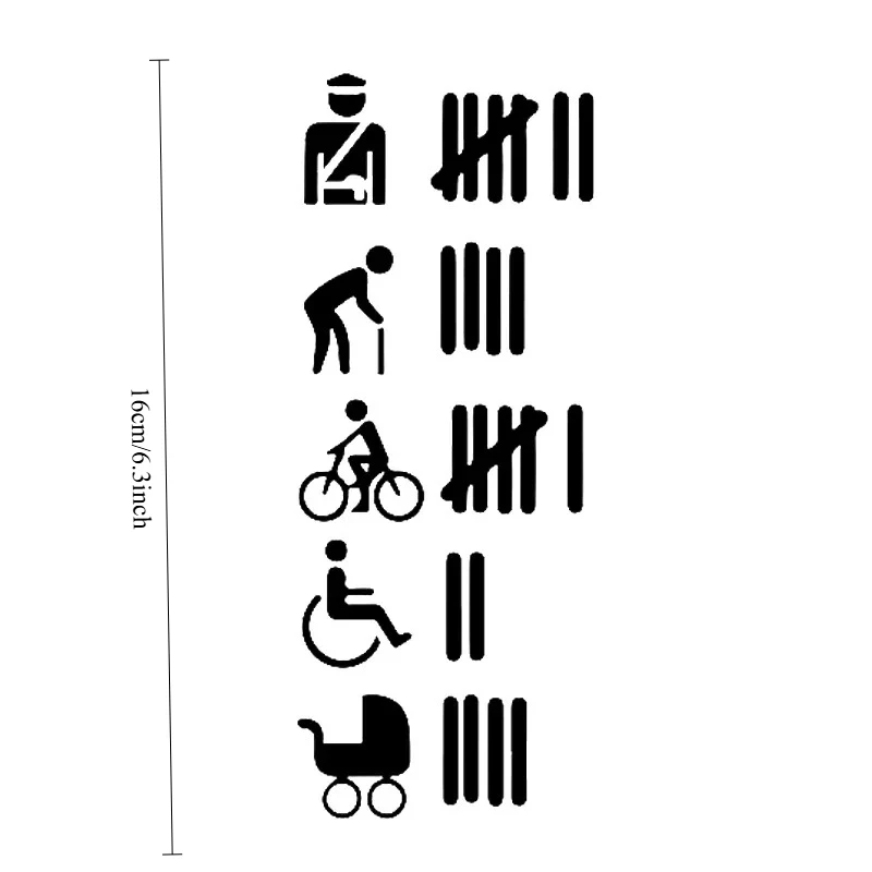 Funny Priority Lane Figure Vinyl Car Sticker Waterproof UV Resistant Novelty Decor Decal for Car Truck Window Bumper